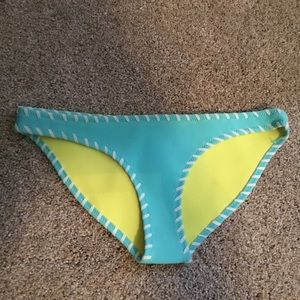 Triangl Turquoise Bit Stitch Bikini Bottom